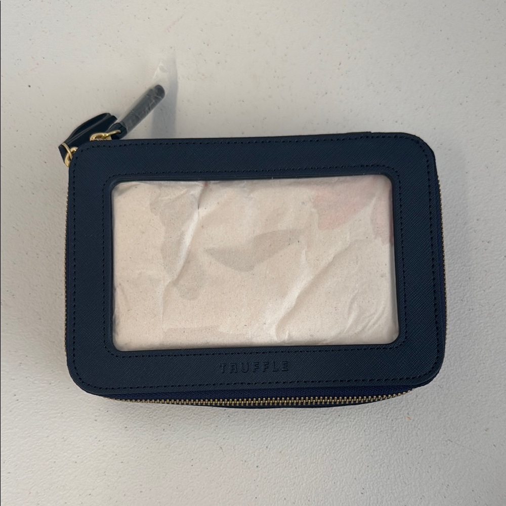 Truffle Black Clear Window Pouch